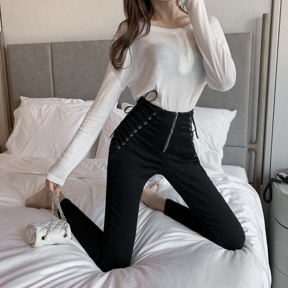 Audrey – High-Waisted Slim Skinny Jeans