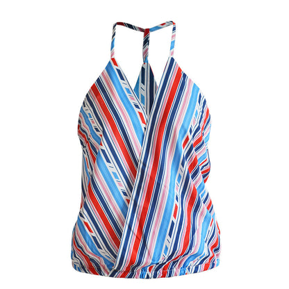 Julia – Women's V-Neck Camisole with Color Stripes