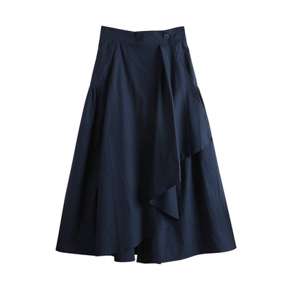 Shannon – A-Line Skirt with Button Details and Stitching