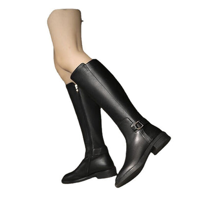 Leah – Knee-High Women's Boots with Buckles