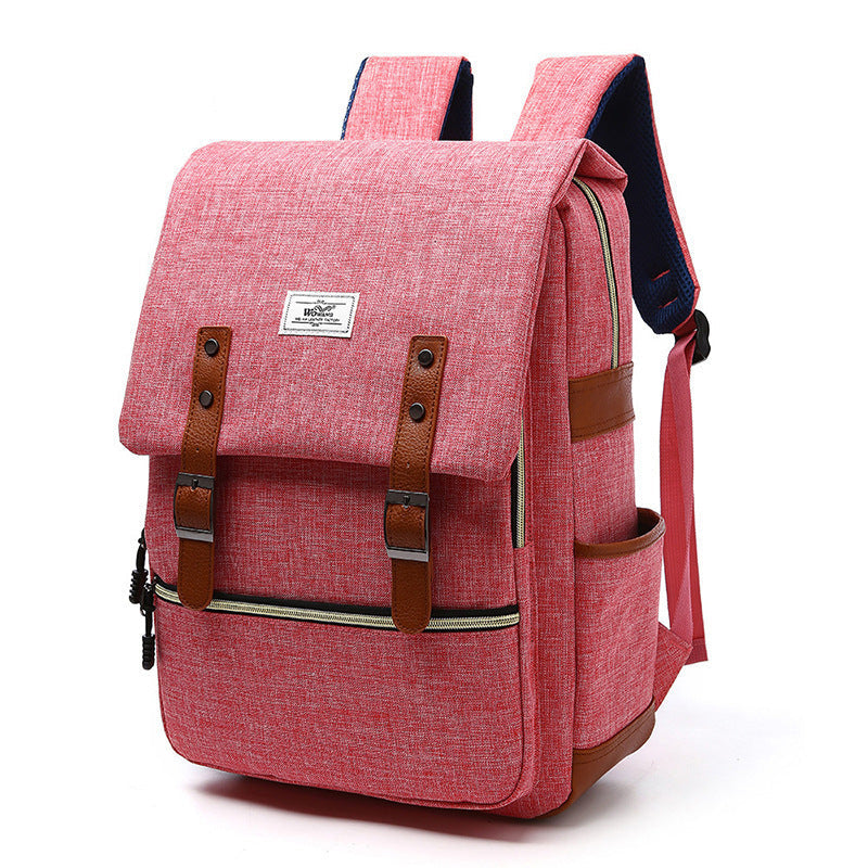 Luke – Vintage Unisex Canvas Backpack with USB Charging Feature