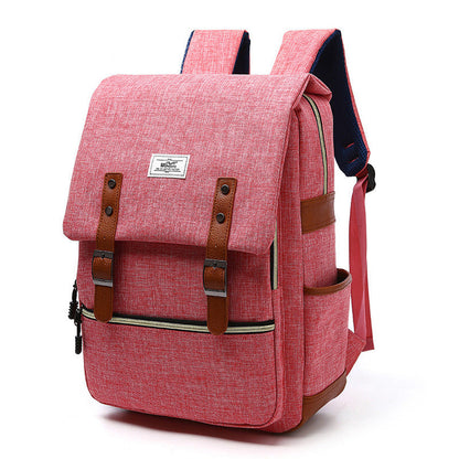 Luke – Vintage Unisex Canvas Backpack with USB Charging Feature