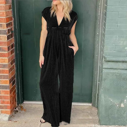 Marion – V-Neck Jumpsuit with High Waist