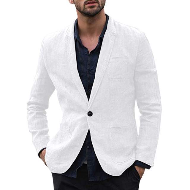 Noel – Slim Men's Blazer in Cotton
