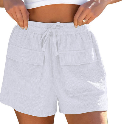 Christina – Summer Drawstring Shorts with Pockets