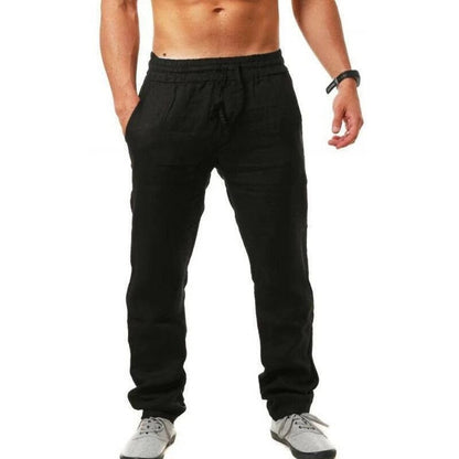 Sue – Comfortable Loose Fit Sports Pants in Breathable Cotton and Linen