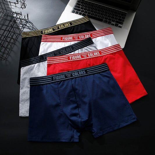 Giles – Breathable Men's Cotton Boxer Shorts with Low Waist