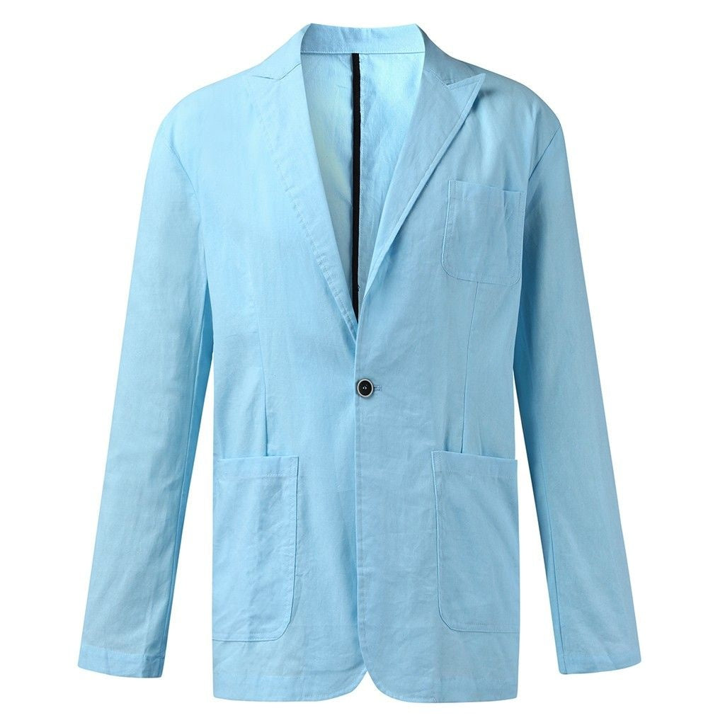 Noel – Slim Men's Blazer in Cotton