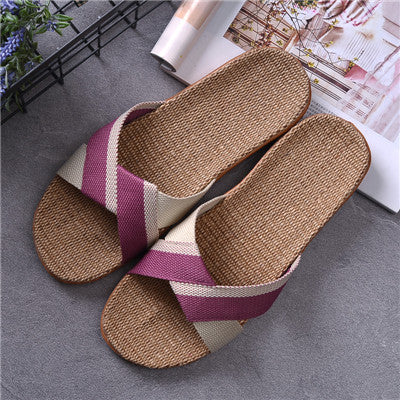 Cliff – Non-Slip Linen Slippers