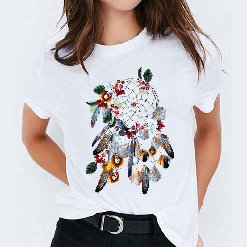Joanne – Cute Cartoon Short Sleeve Shirt
