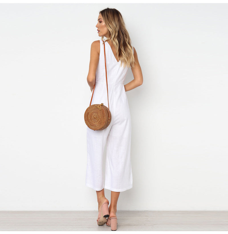 Juliet – Backless V-Neck Jumpsuit