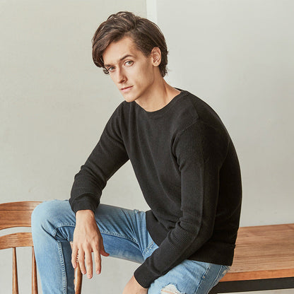 Rory – Men's Knit Sweater with Crew Neck