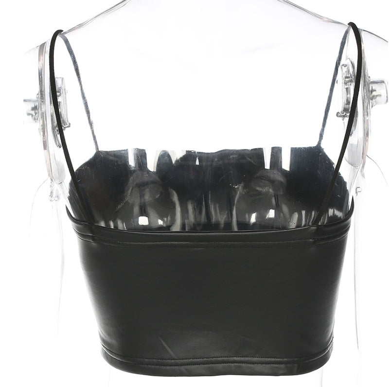 Georgina – Vegan Leather Top