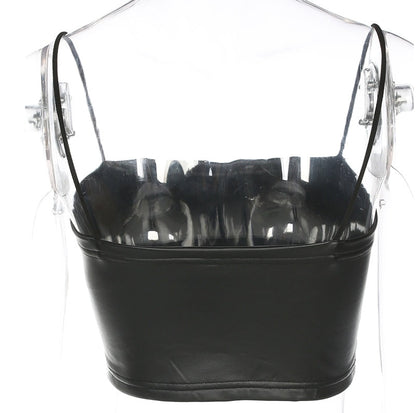 Georgina – Vegan Leather Top