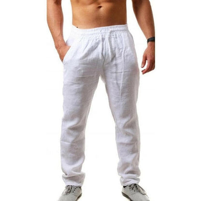 Sue – Comfortable Loose Fit Sports Pants in Breathable Cotton and Linen