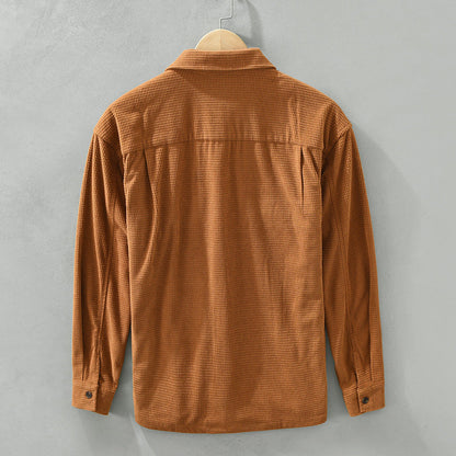 Trevor – Long Sleeve Waffle Shirt in Japanese Style
