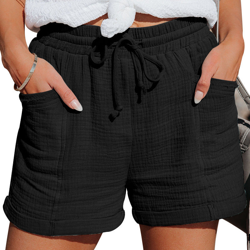 Michelle – High-Waisted Wide Shorts for Women