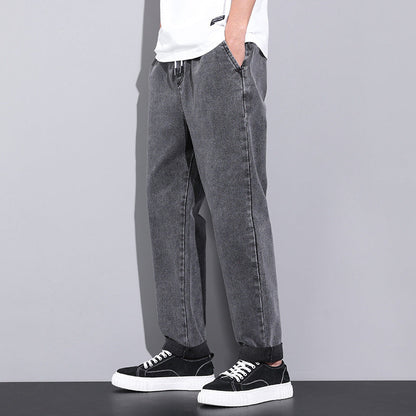 Nicholas – Casual Wide Men's Jeans with Elastic Waistband