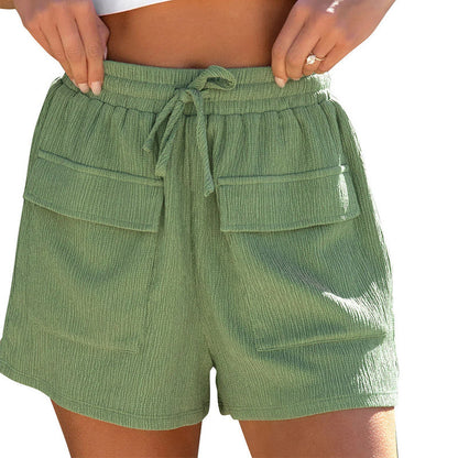 Christina – Summer Drawstring Shorts with Pockets
