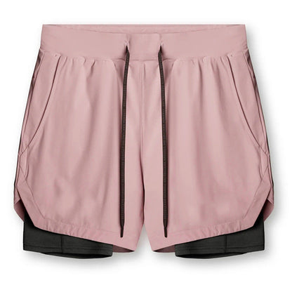 Ray – Sporty Quick-Dry Double-Layer Running Shorts