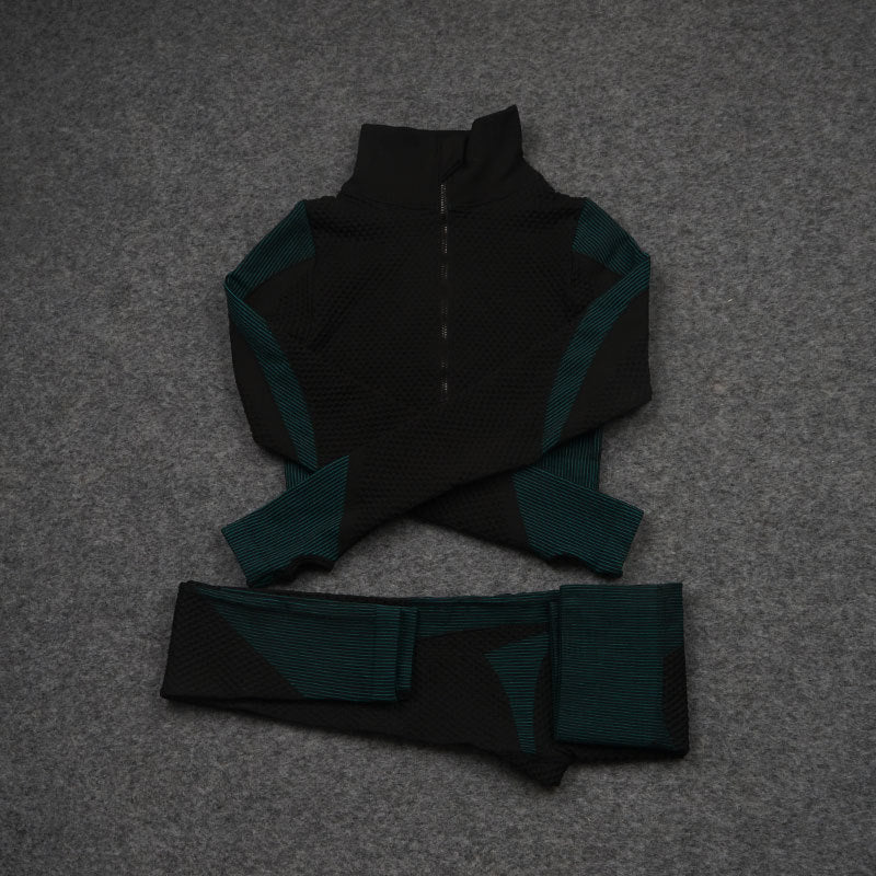 Michelle – Three-Piece Stretch Yoga Fitness Suit