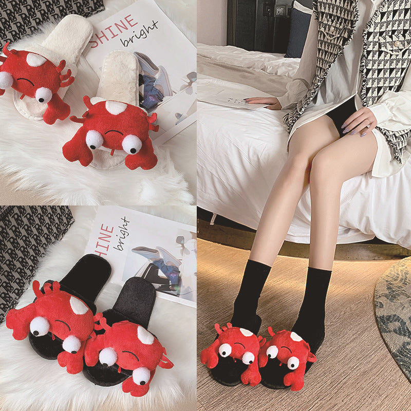 Rose – Fashionable Cotton Slippers with Crab Design