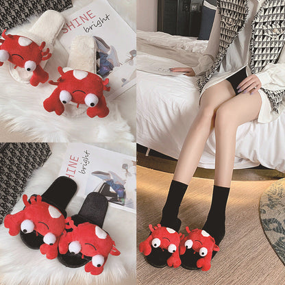 Rose – Fashionable Cotton Slippers with Crab Design