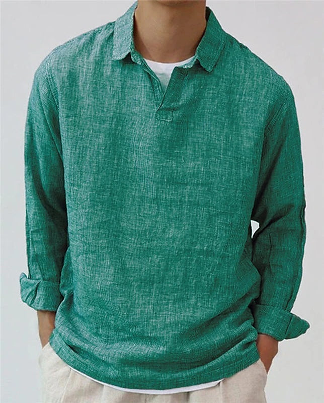 Giles – Oversized Men's Sweater with Long Sleeves in Solid Design