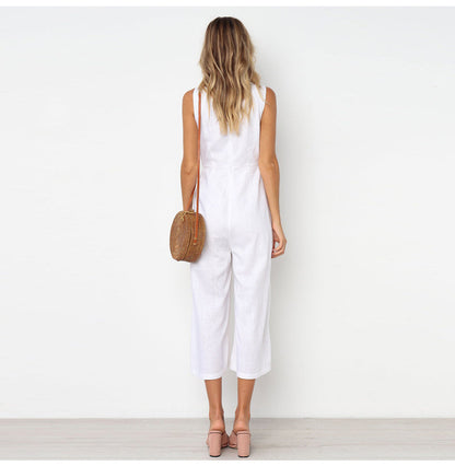 Juliet – Backless V-Neck Jumpsuit