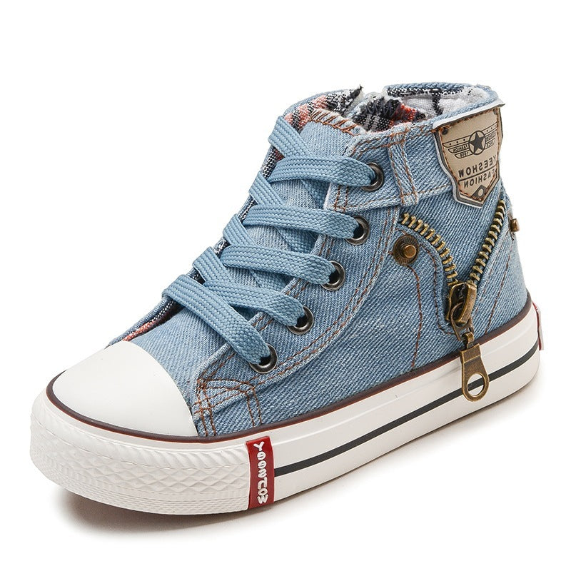 Rose – Breathable Denim Sneakers for Kids