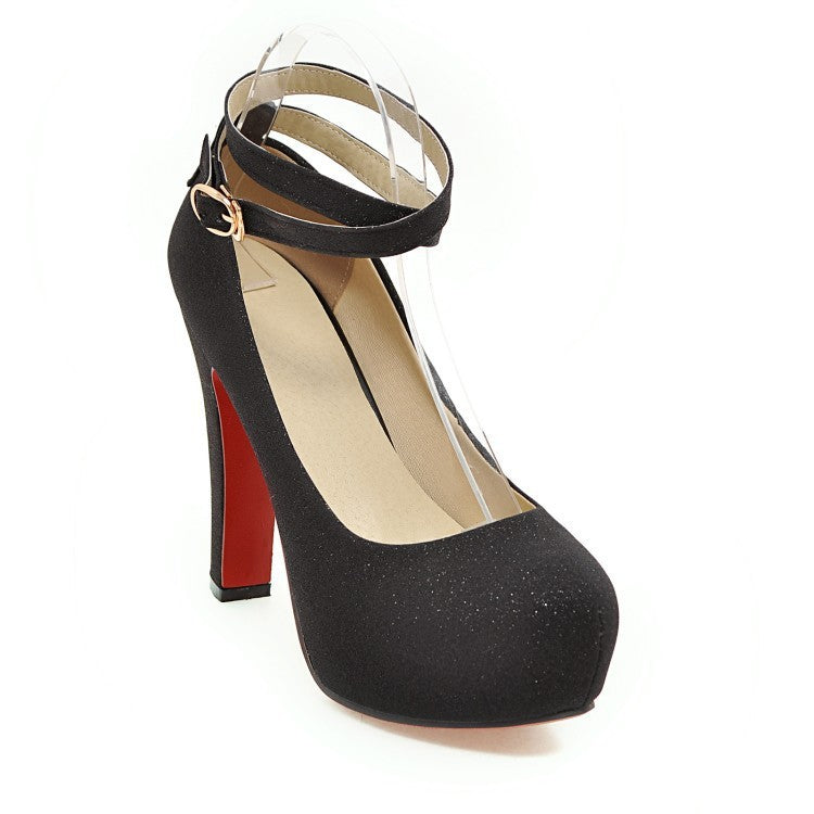 Natalie – Elegant Women's Wedding Shoes with Thick Sole