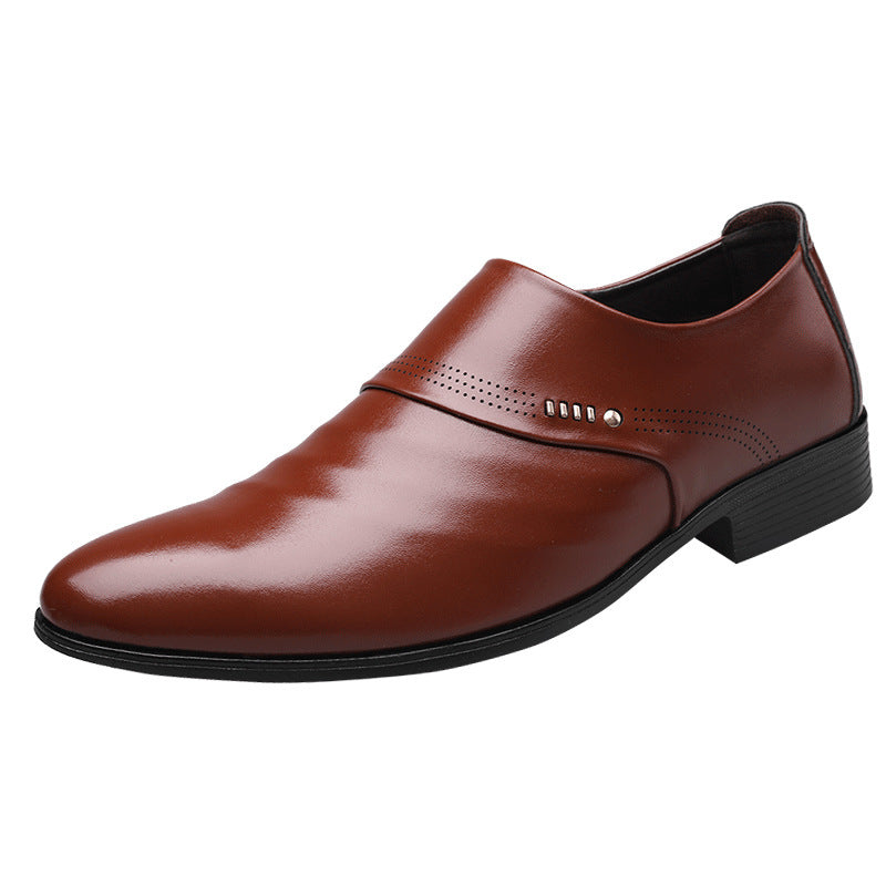 Alan – Elegant Men's Vegan Leather Shoes with Cap Toe