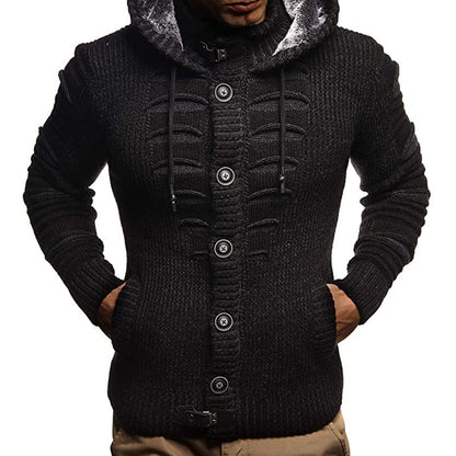 Stuart – Hooded Knit Jacket for Men