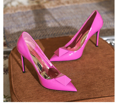 Sue – Pointed Toe Stiletto High Heels with Studs