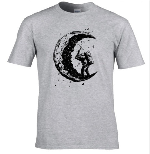 Frederick – Casual T-Shirt with Moon Print for Men