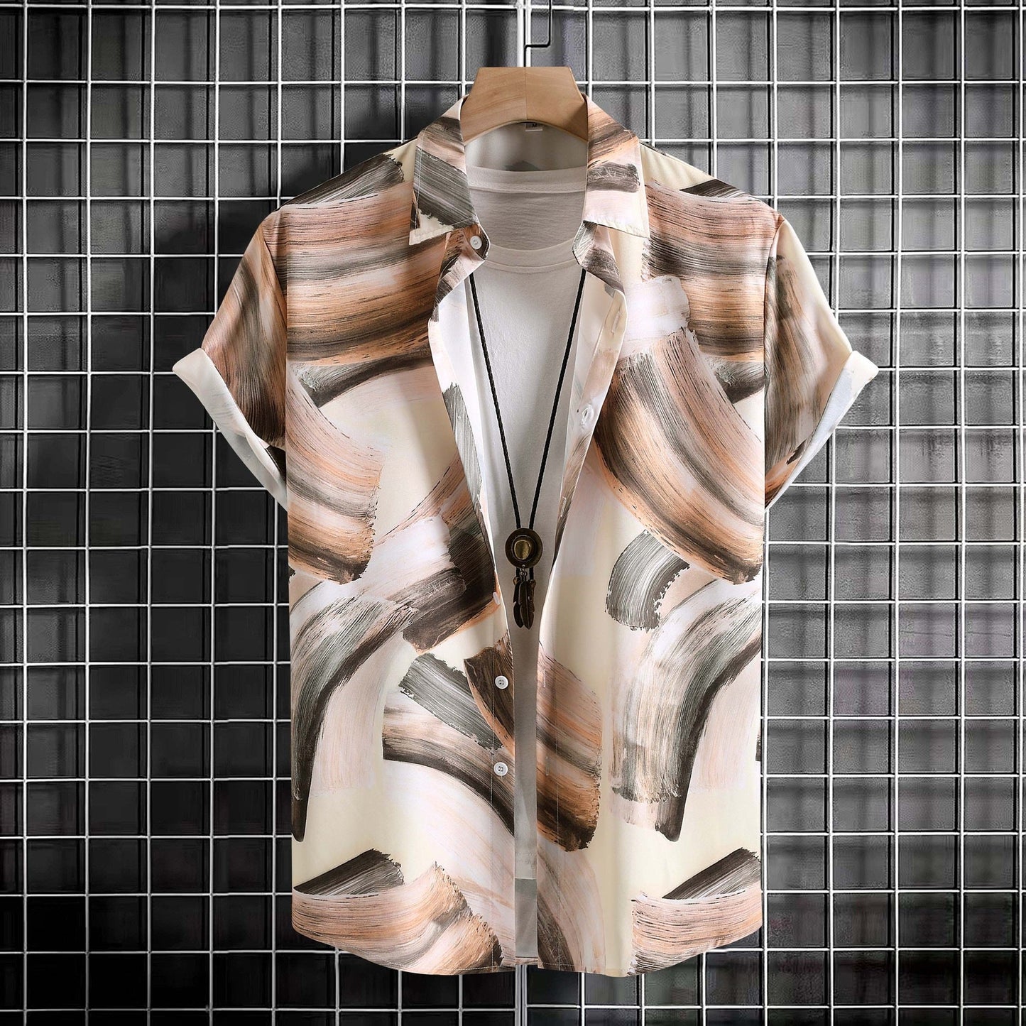 Harry – Plus-Size Men's T-Shirt with Print and Short Sleeves