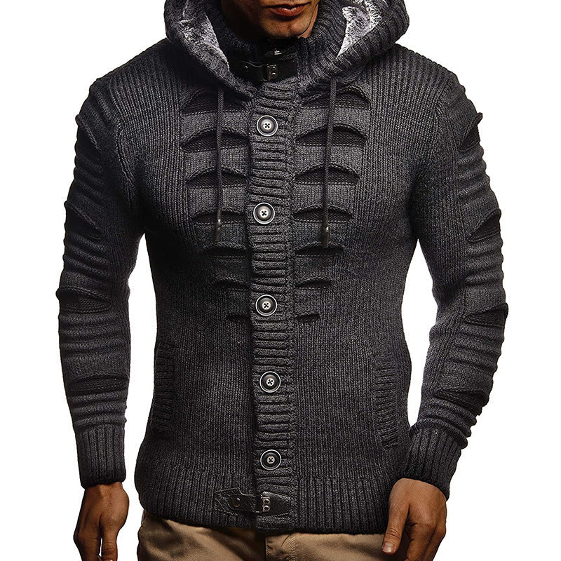Stuart – Hooded Knit Jacket for Men