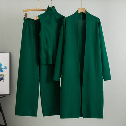 Shannon – Knit Set with Vest, Cardigan, and Pants