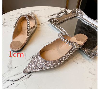 Sharon – Pointed Shoes with Rhinestones and Pearls
