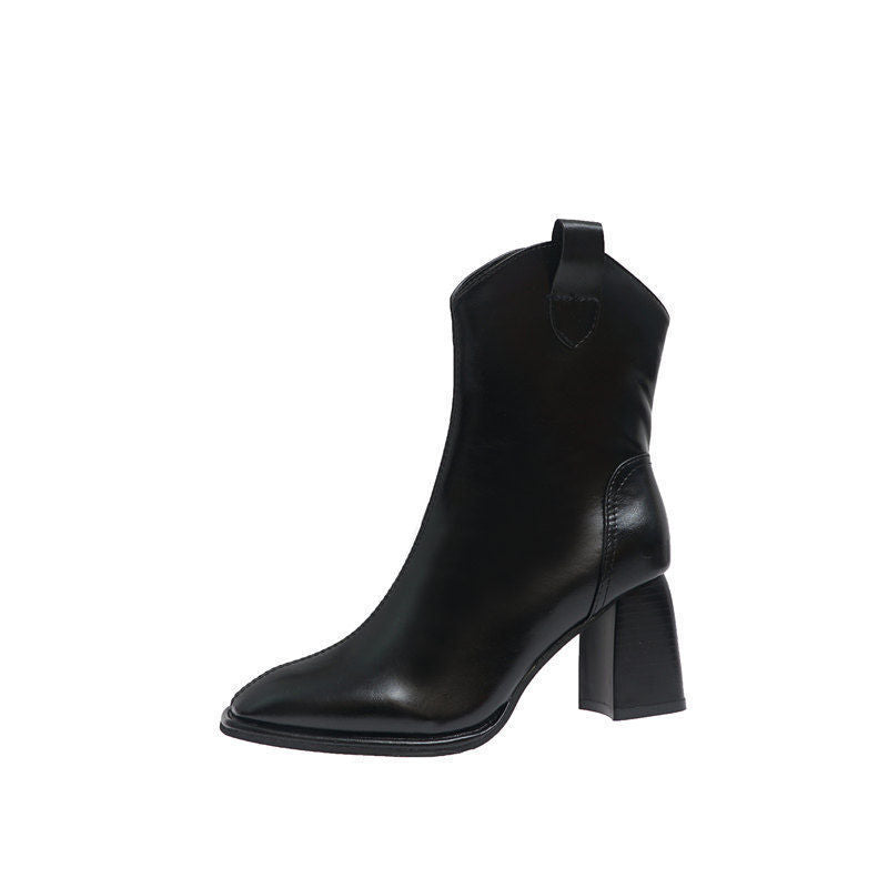 Ruth – Women's Ankle Boots with High Heel and Square Toe