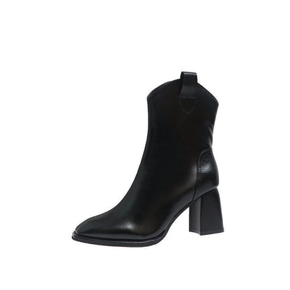 Ruth – Women's Ankle Boots with High Heel and Square Toe