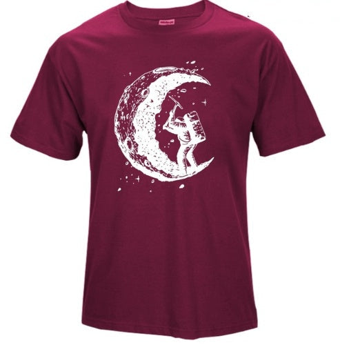 Frederick – Casual T-Shirt with Moon Print for Men