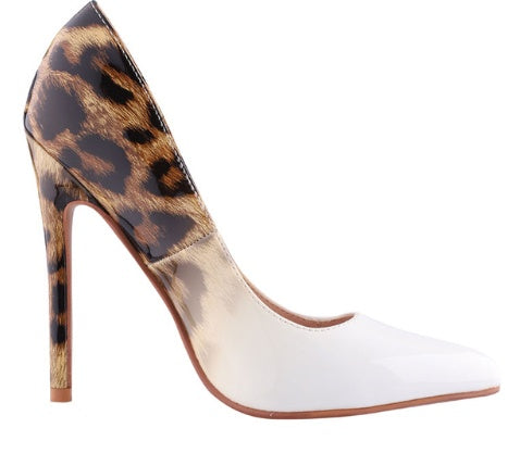 Holly – Elegant Women's High Heels with Leopard Print