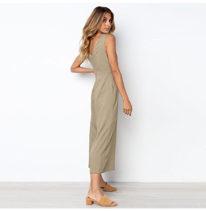 Juliet – Backless V-Neck Jumpsuit