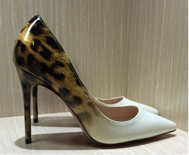 Holly – Elegant Women's High Heels with Leopard Print