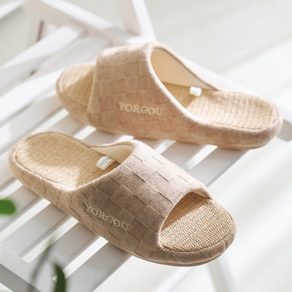 Barbara – Linen Slippers for Women