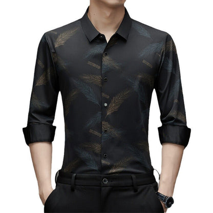 Norman – Long Sleeve Trend Shirt for Men, No Iron
