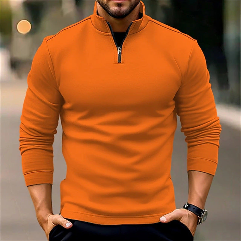 Raymond – Long-Sleeve Sport Polo Shirt with Zipper