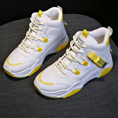 Gabrielle – High-Top Women's Sneakers in White