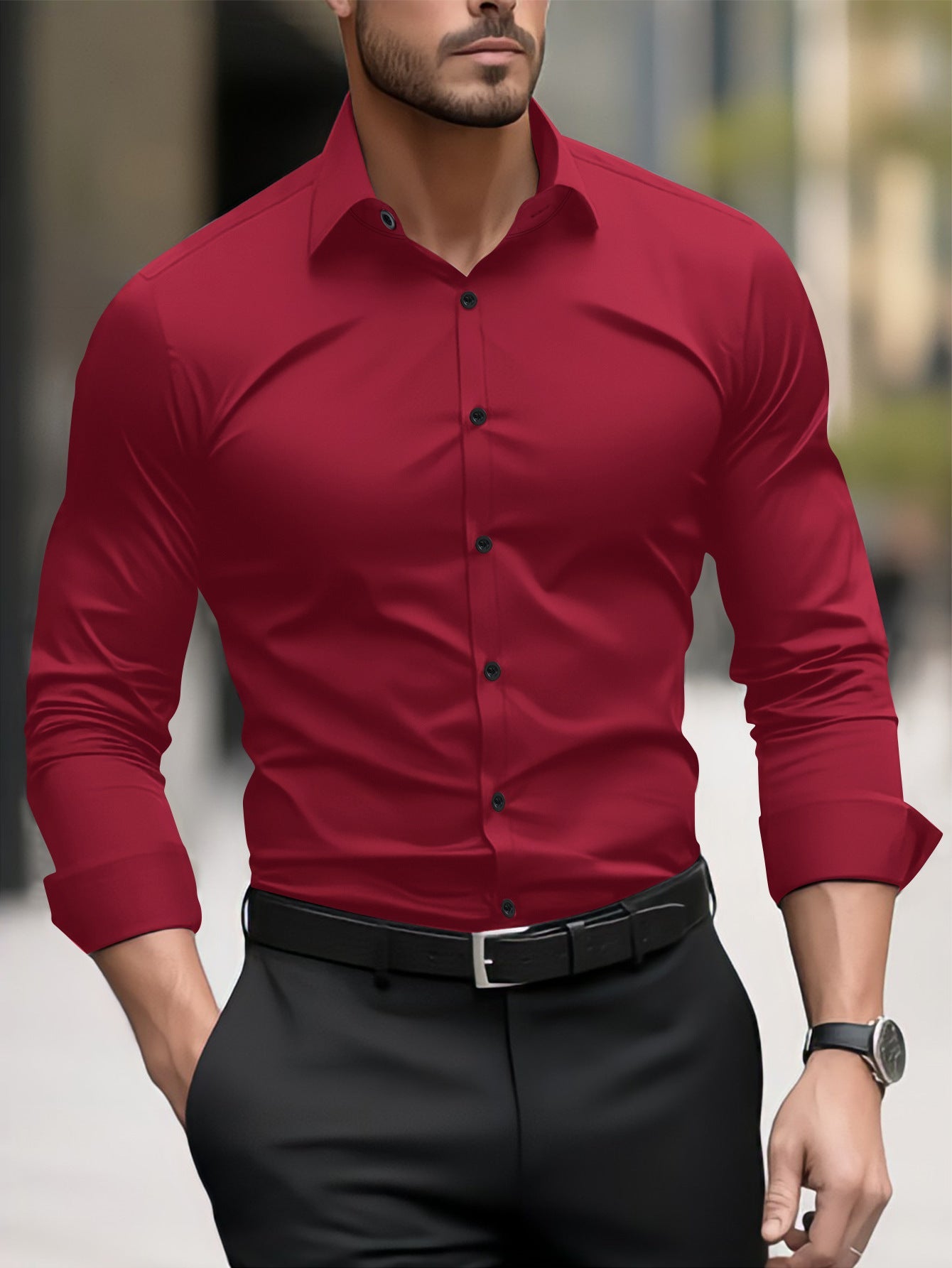 Ricky – Long Business Casual Shirt for Men